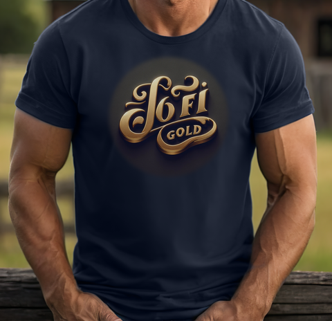 Lofi Gold Official Text Design Short Sleeve Unisex T-Shirt Official Merchandise