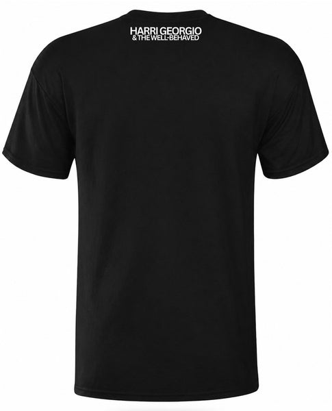 Harri Georgio & The Well-Behaved: Sharp Shooter Official Double Sided T-shirt