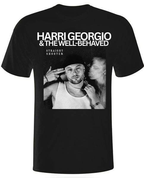 Harri Georgio & The Well-Behaved: Sharp Shooter Official Double Sided T-shirt