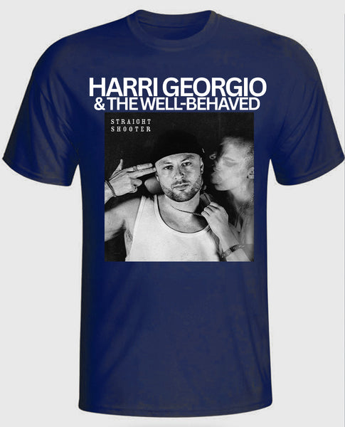 Harri Georgio & The Well-Behaved: Sharp Shooter Official Double Sided T-shirt