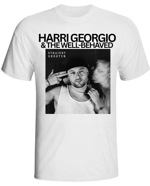 Harri Georgio & The Well-Behaved: Sharp Shooter Official Double Sided T-shirt